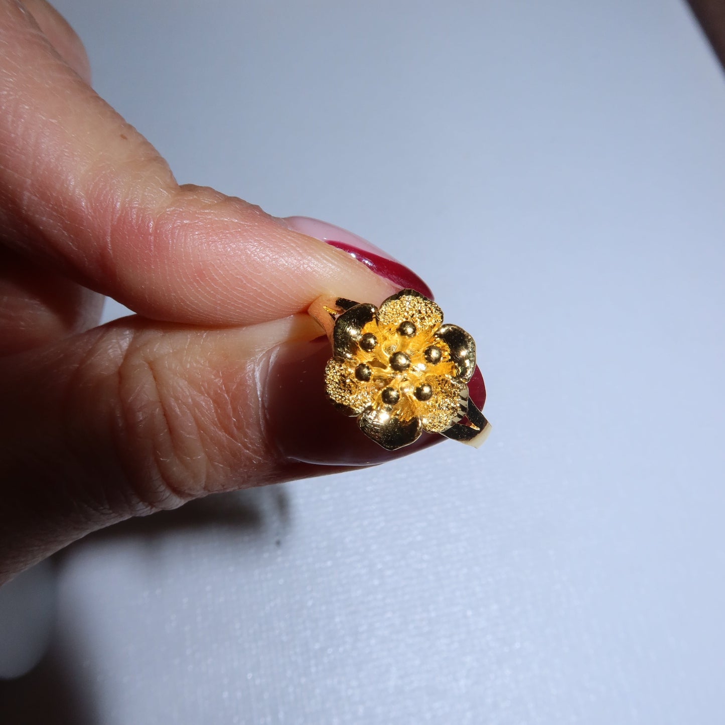 24k Flower Ring