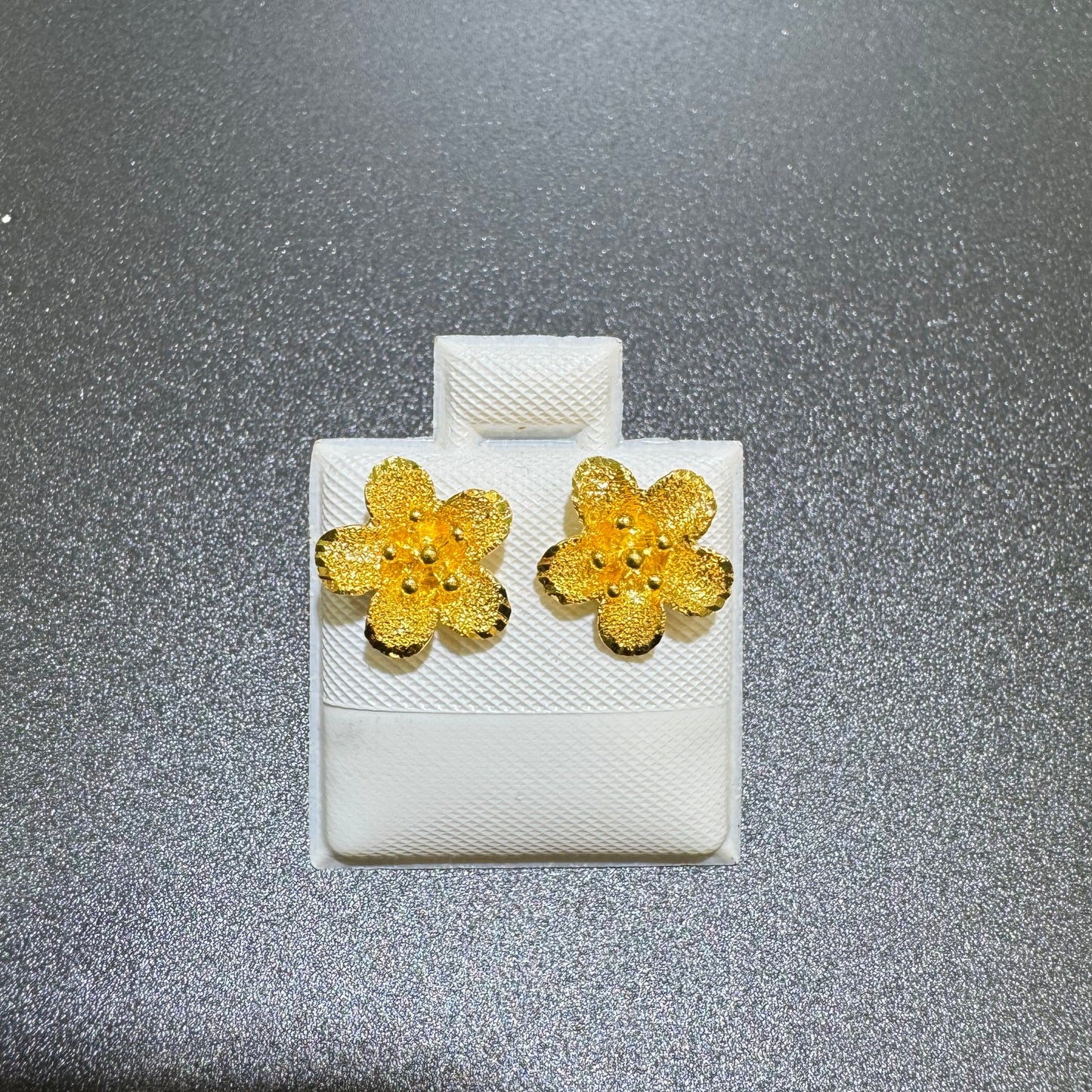24k Dainty Flower Earrings