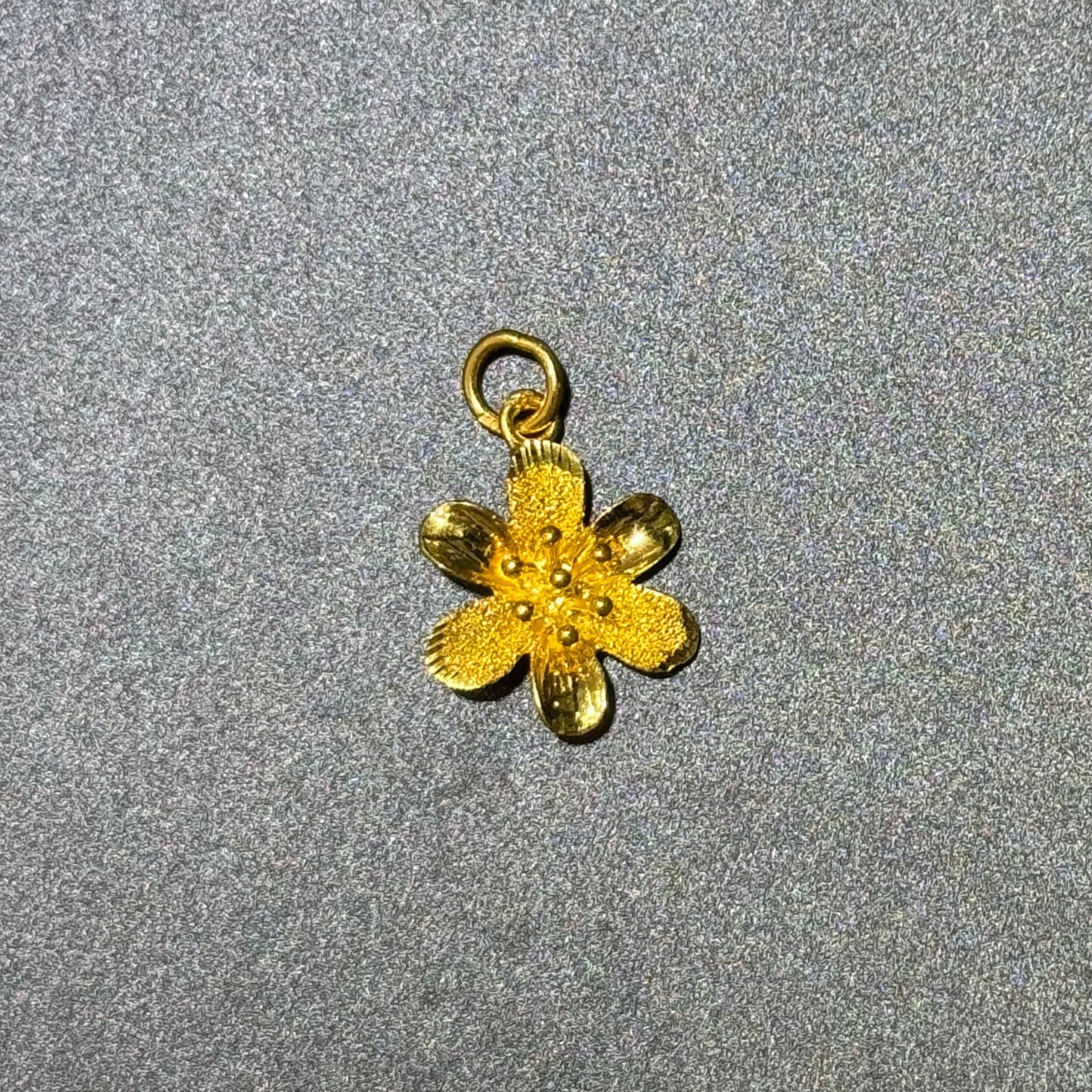 24k Flower Pendant