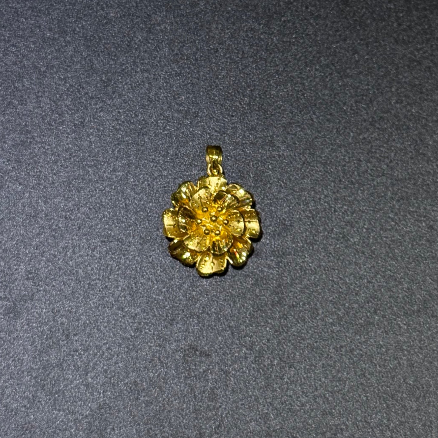 24k Flower Pendant