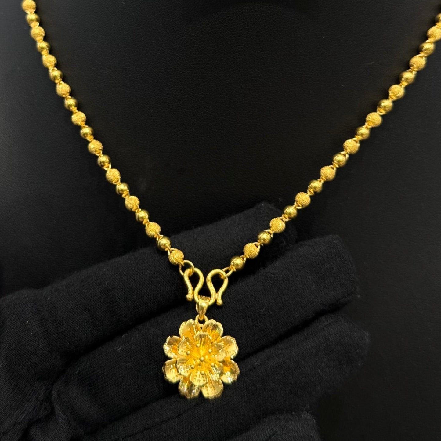 24k Flower Pendant
