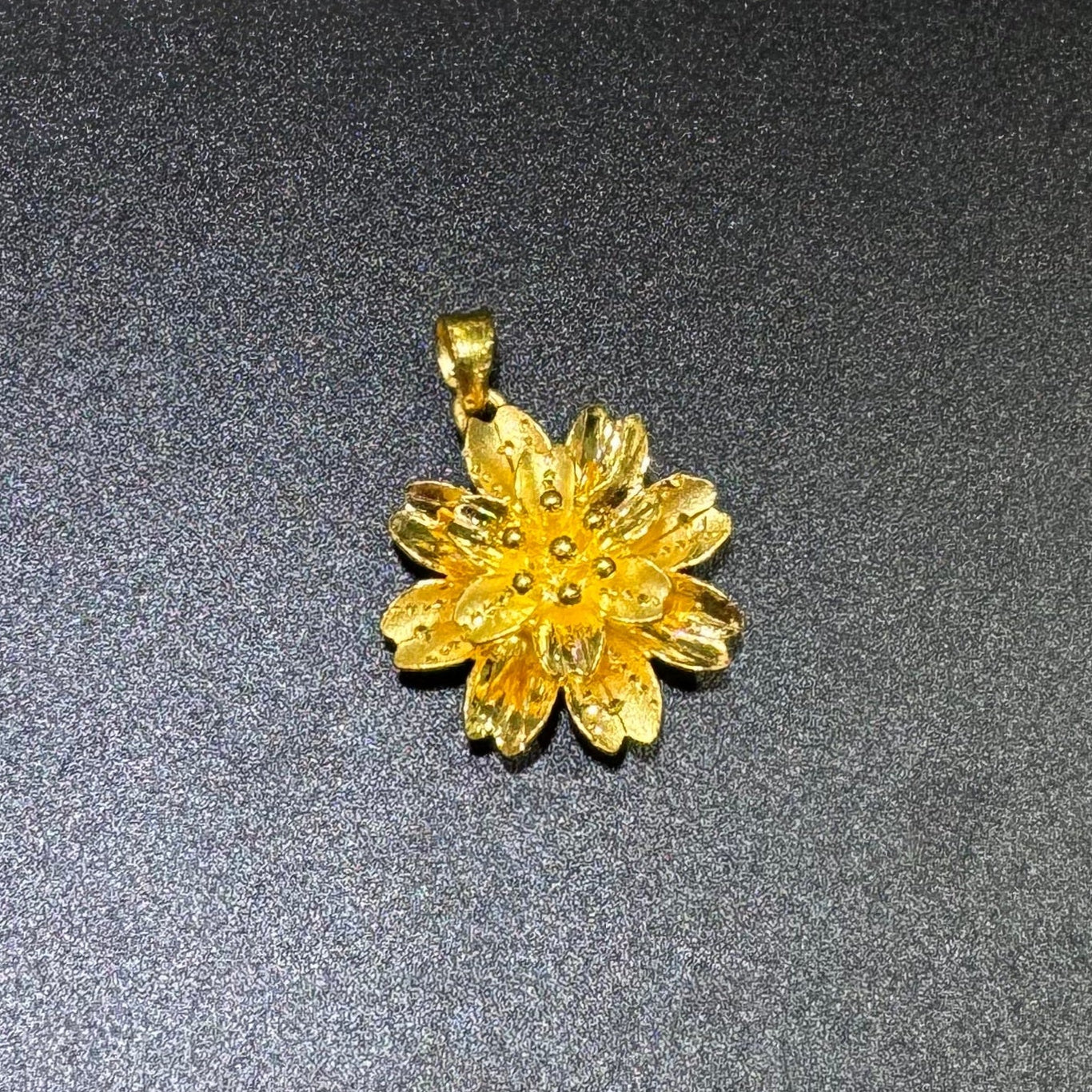 24k Flower Pendant