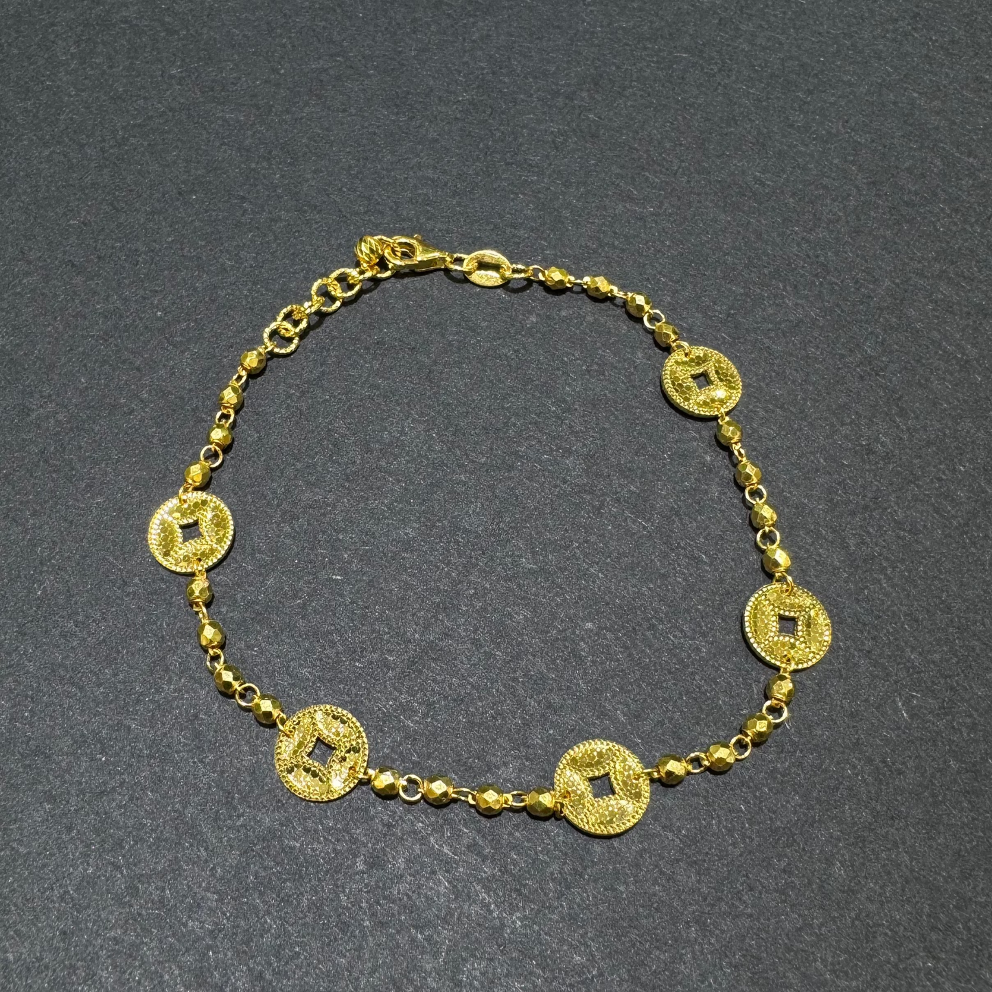 24k Fortune Coin Bracelet