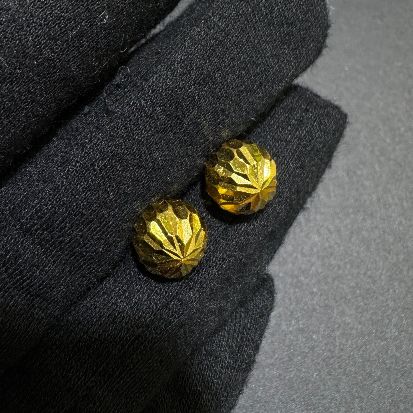 24k Ball Stud Earring