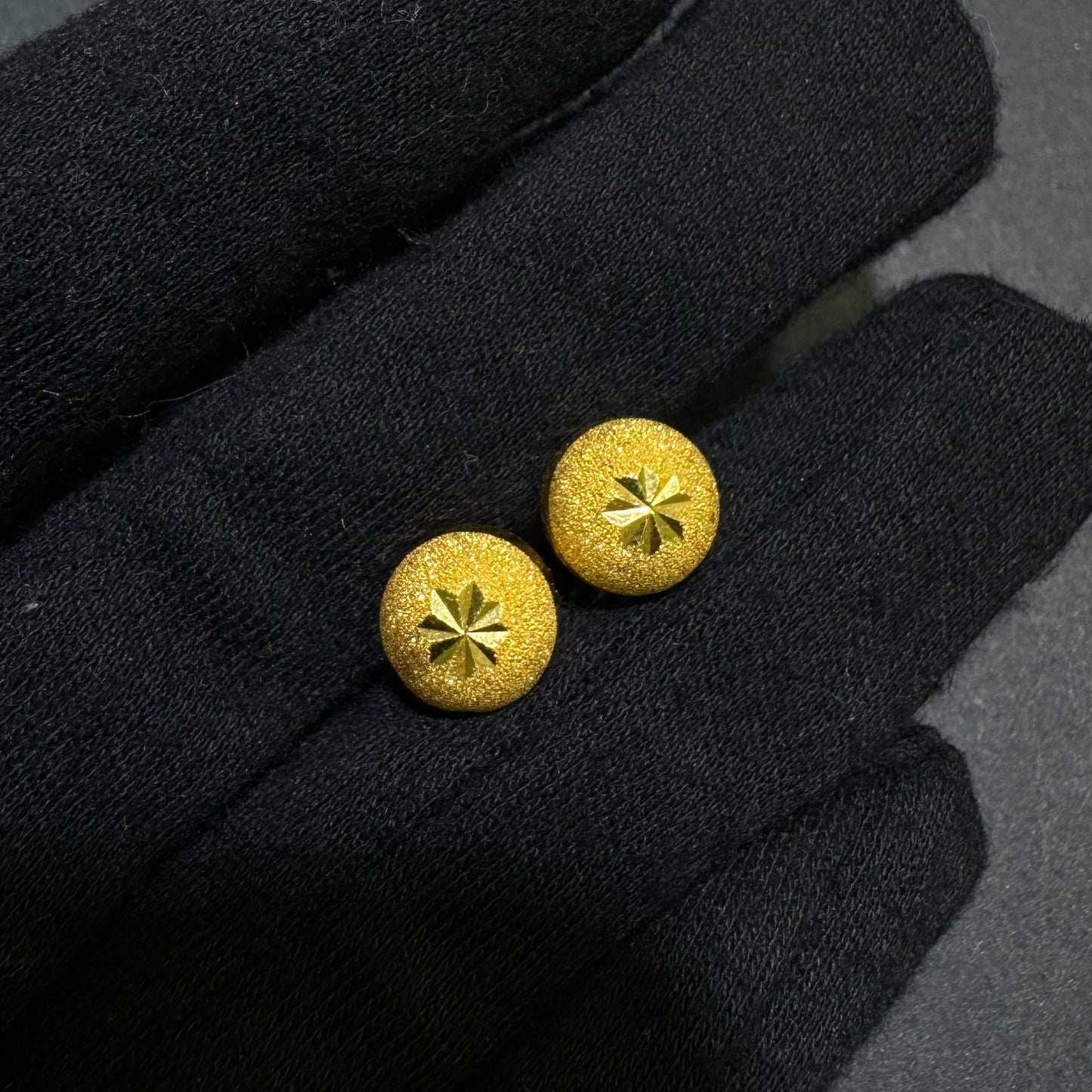 24k Ball Stud Earring