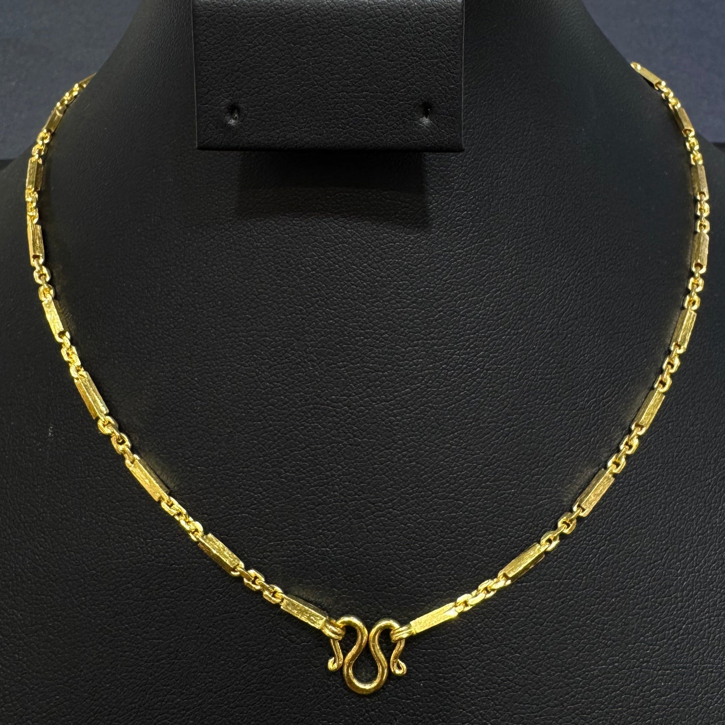 24k Baby Rope and Box Necklace