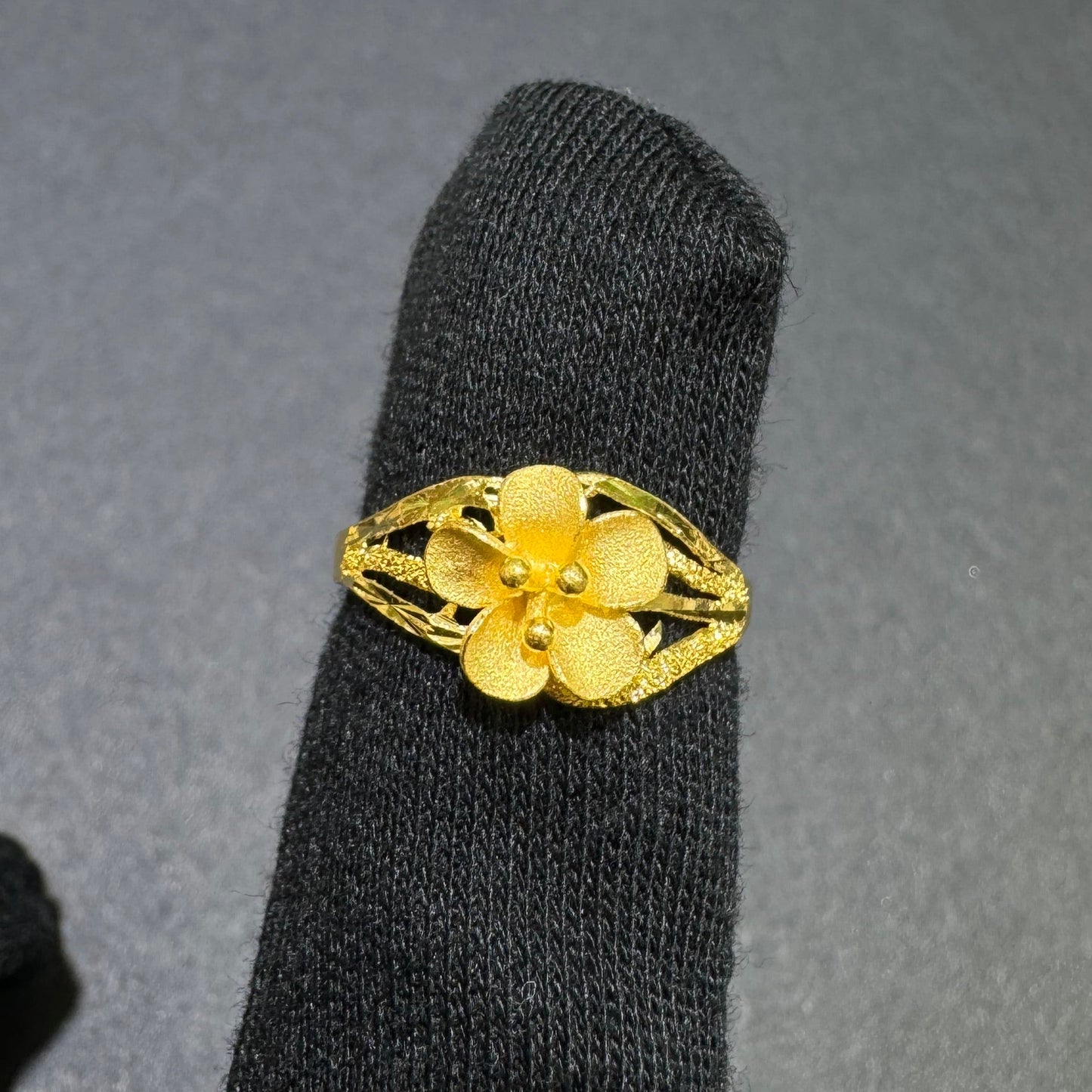 24k Flower Ring