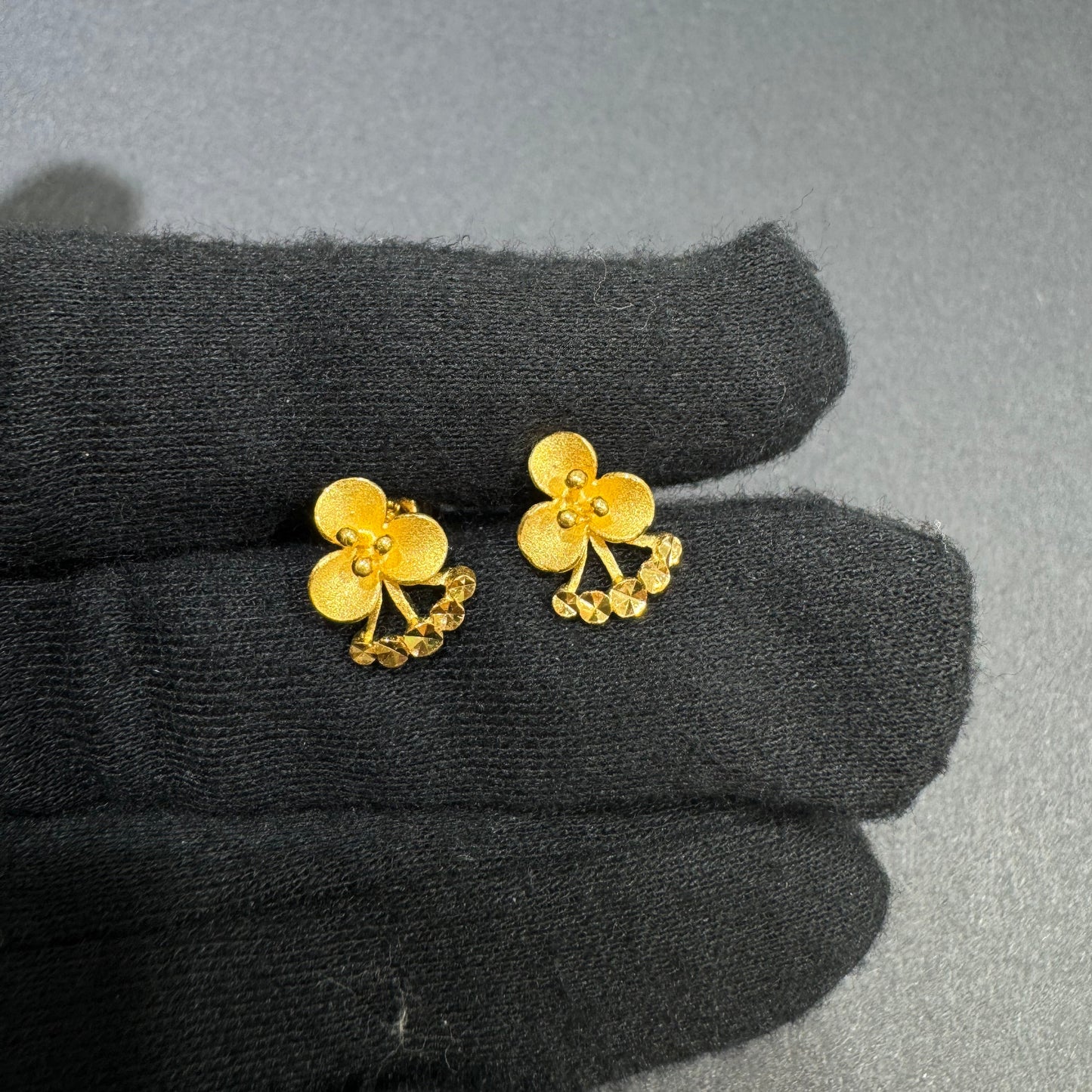 24K Flower Earrings