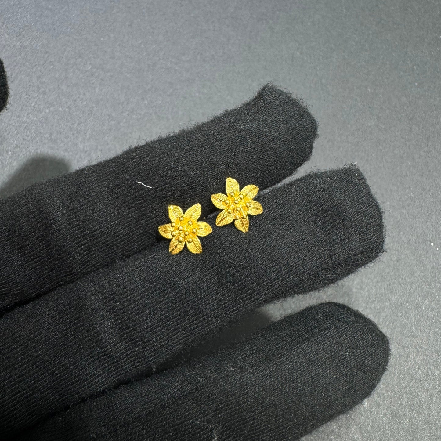 24K Flower Earrings