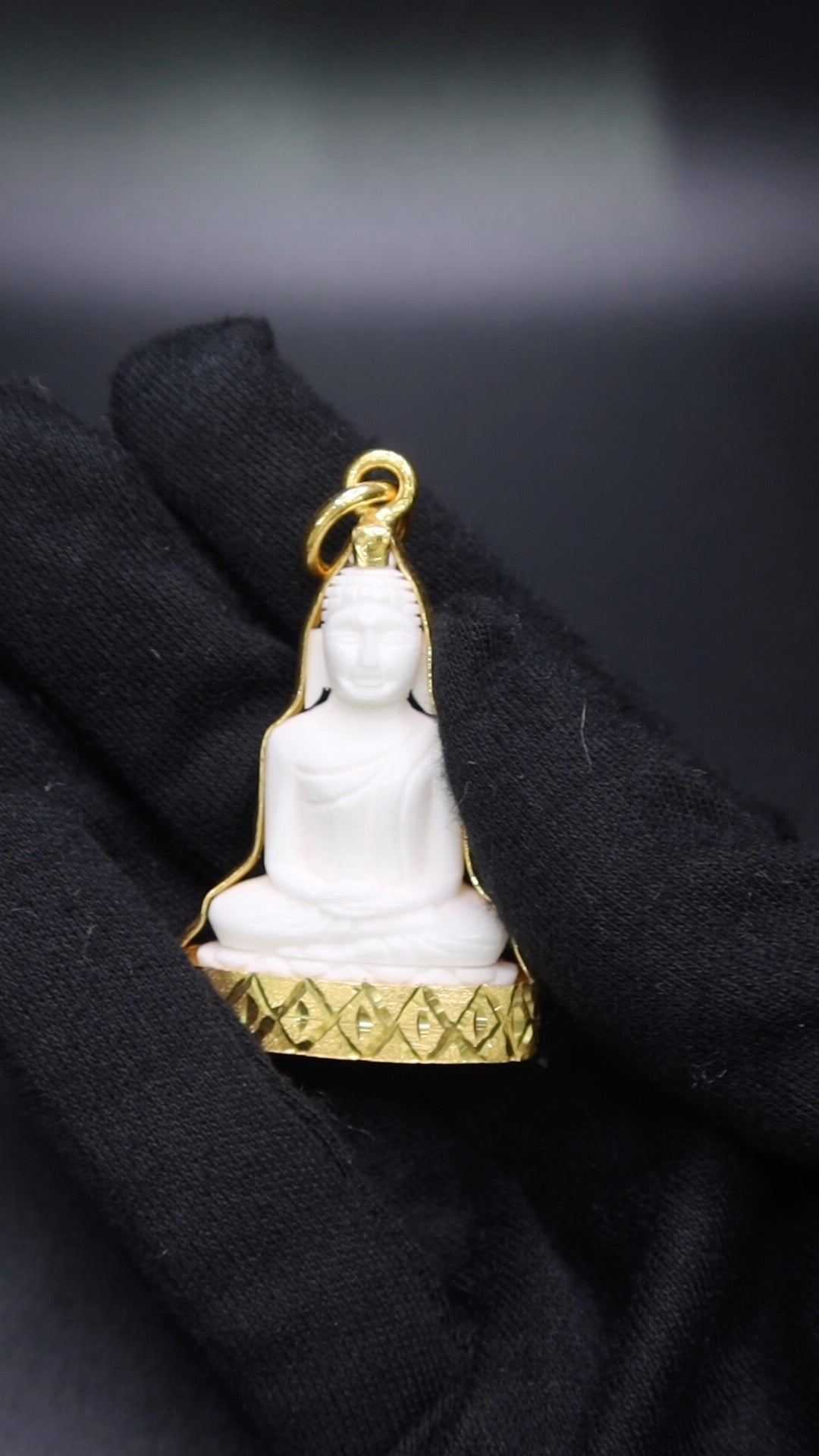 24k Buddha Wrapped Pendant