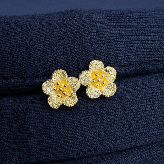 24K Flower Earrings