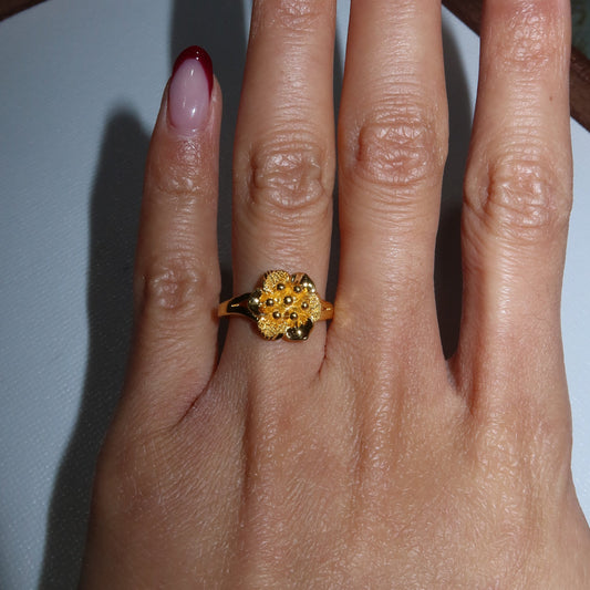 24k Flower Ring