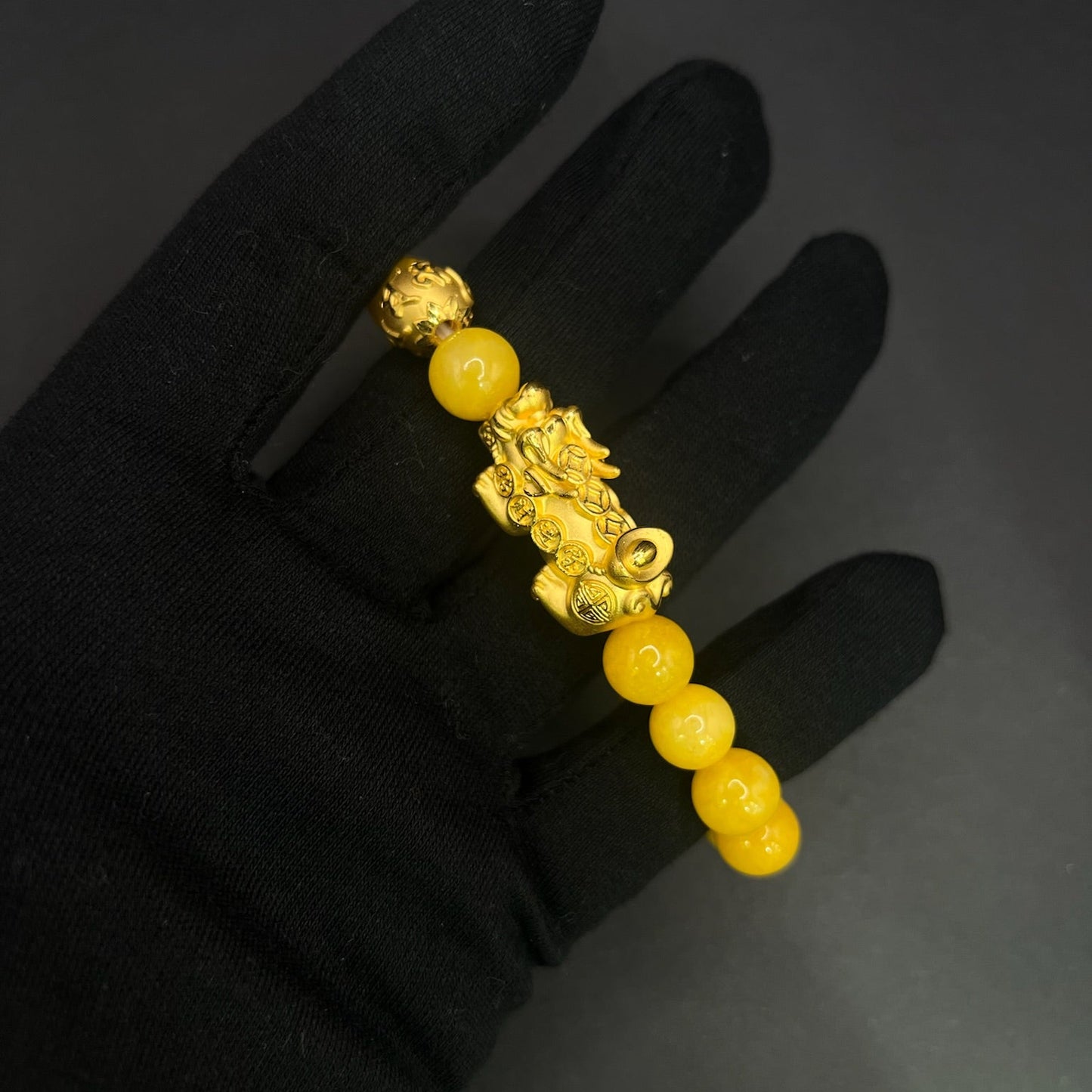 24K Yellow Pixiu Bracelet