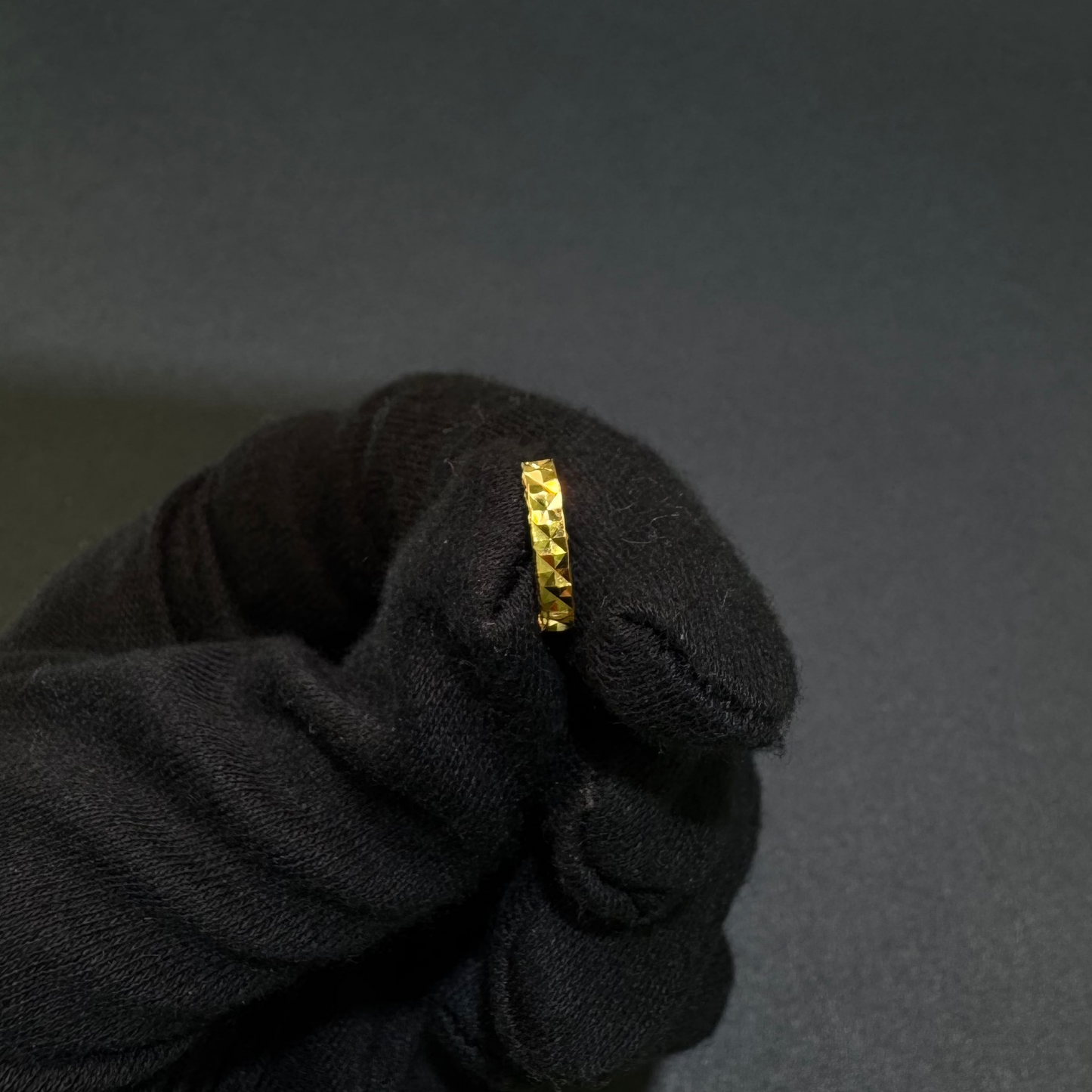 24k Diamond Cut Huggies
