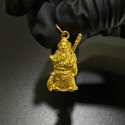24k Guan Yu Pendant