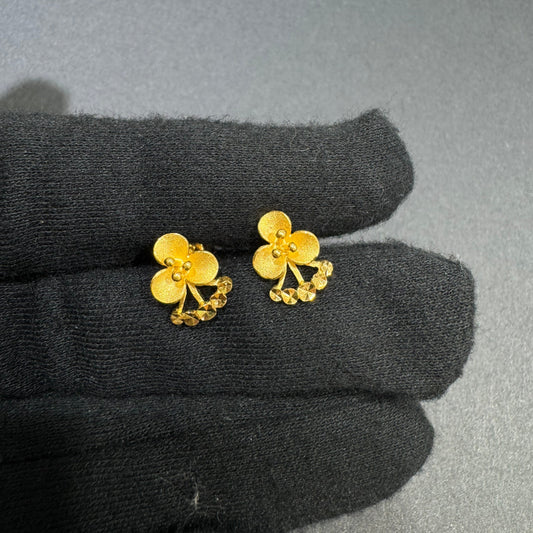 24K Flower Earrings